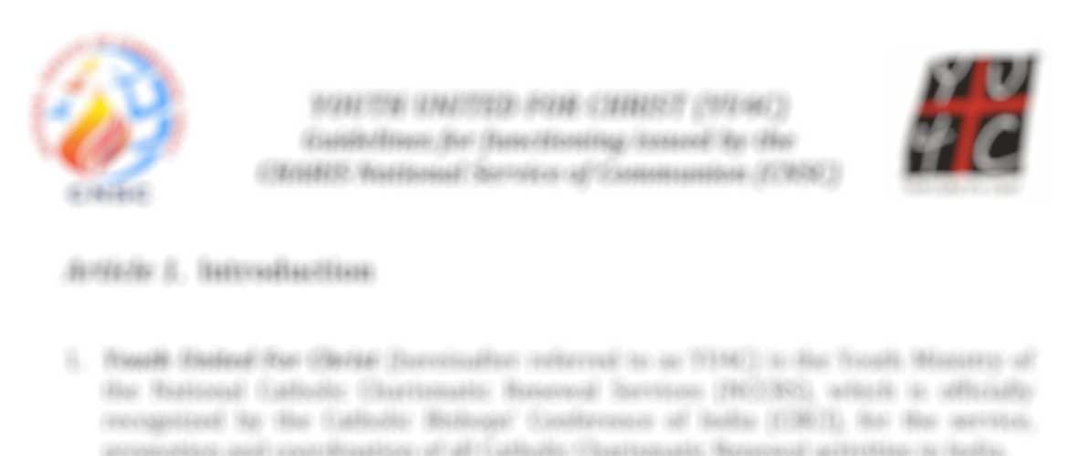 YU4C India Guidelines